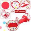 Eggracks by Global Phoenix - 3 In 1 Child Crawl Tunnel Tent Kids Play Tent Ball Pit Set Foldable Children Play House Pop-up Kids Tent