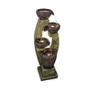 Rcosy - 40inches Tall Modern Outdoor Fountain - Outdoor Garden Fountain with Contemporary Design for Garden, Patio Decor