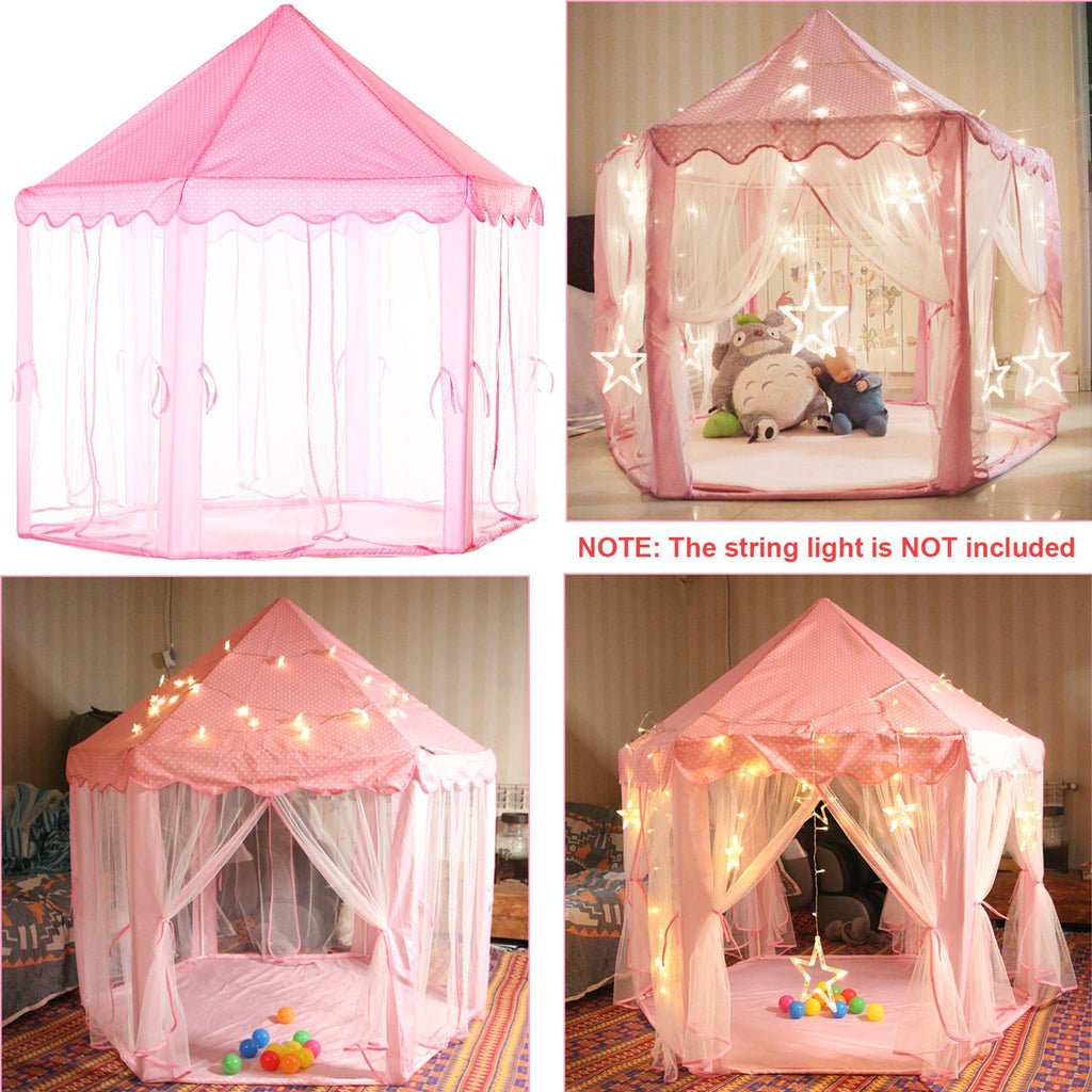 Eggracks by Global Phoenix - Kids Play Tents Princess for Girls Princess Castle Children Playhouse Indoor Outdoor Use