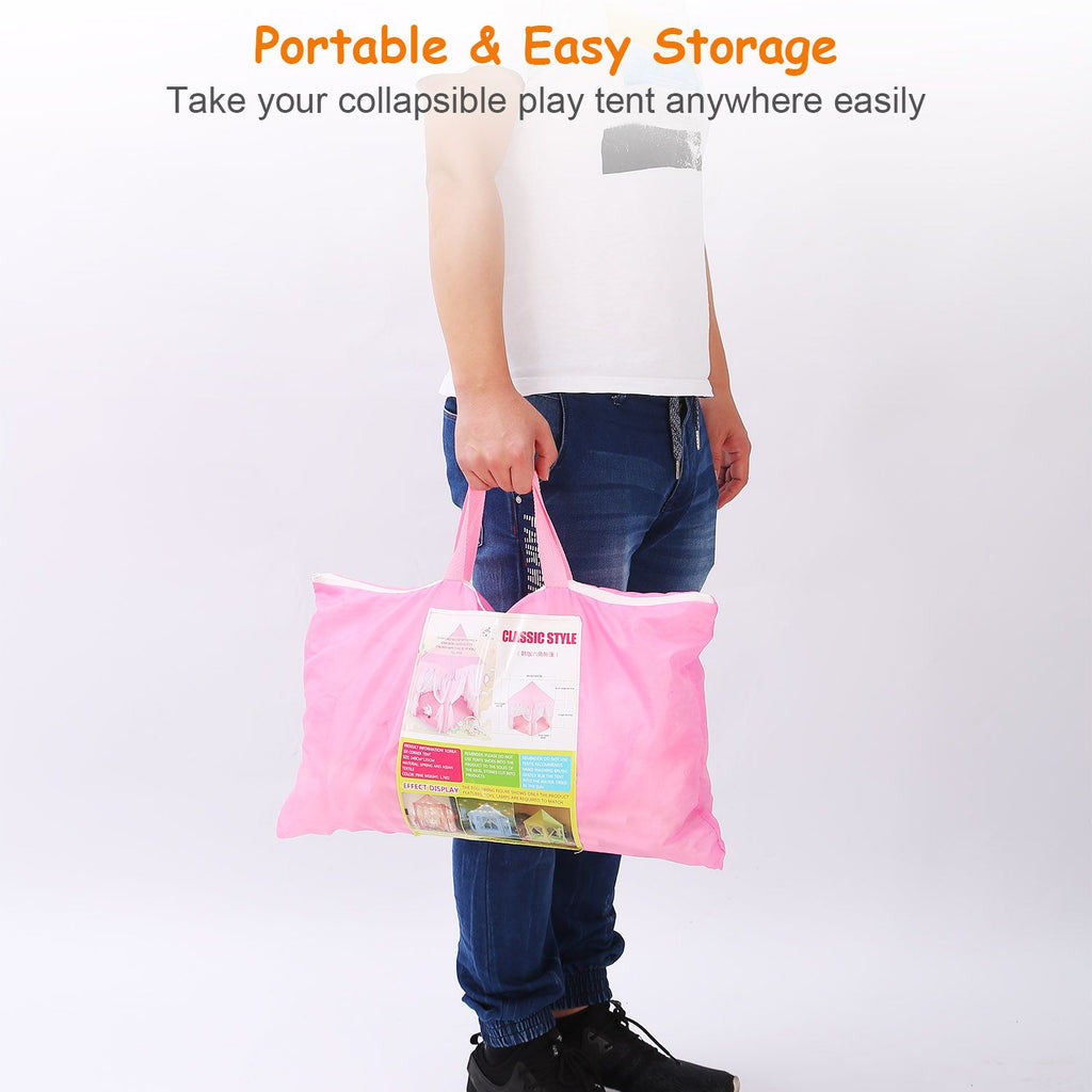 Eggracks by Global Phoenix - Kids Play Tents Princess for Girls Princess Castle Children Playhouse Indoor Outdoor Use