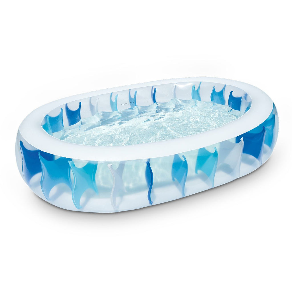 Eggracks by Global Phoenix - 90Ã—60Ã—20In Inflatable Swimming Pool Blow Up Family Pool For Kids Foldable Swim Ball Pool Center