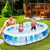 Eggracks by Global Phoenix - 90Ã—60Ã—20In Inflatable Swimming Pool Blow Up Family Pool For Kids Foldable Swim Ball Pool Center