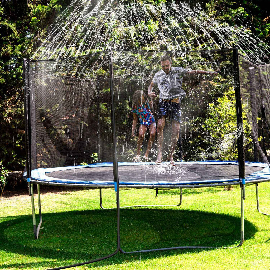 Eggracks by Global Phoenix - Kids Trampoline Sprinkler Outdoor Water Park Sprinkler for Kids Outdoor Water Game Toys