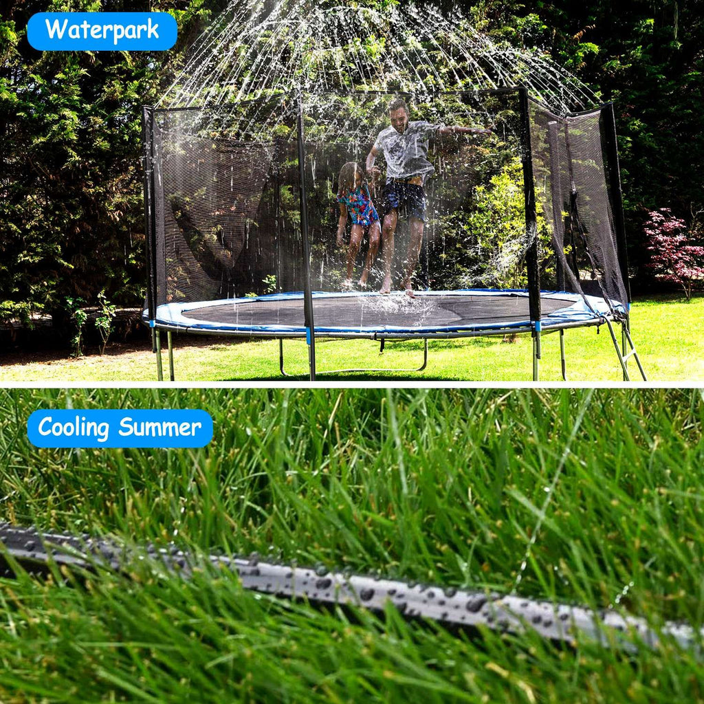 Eggracks by Global Phoenix - Kids Trampoline Sprinkler Outdoor Water Park Sprinkler for Kids Outdoor Water Game Toys