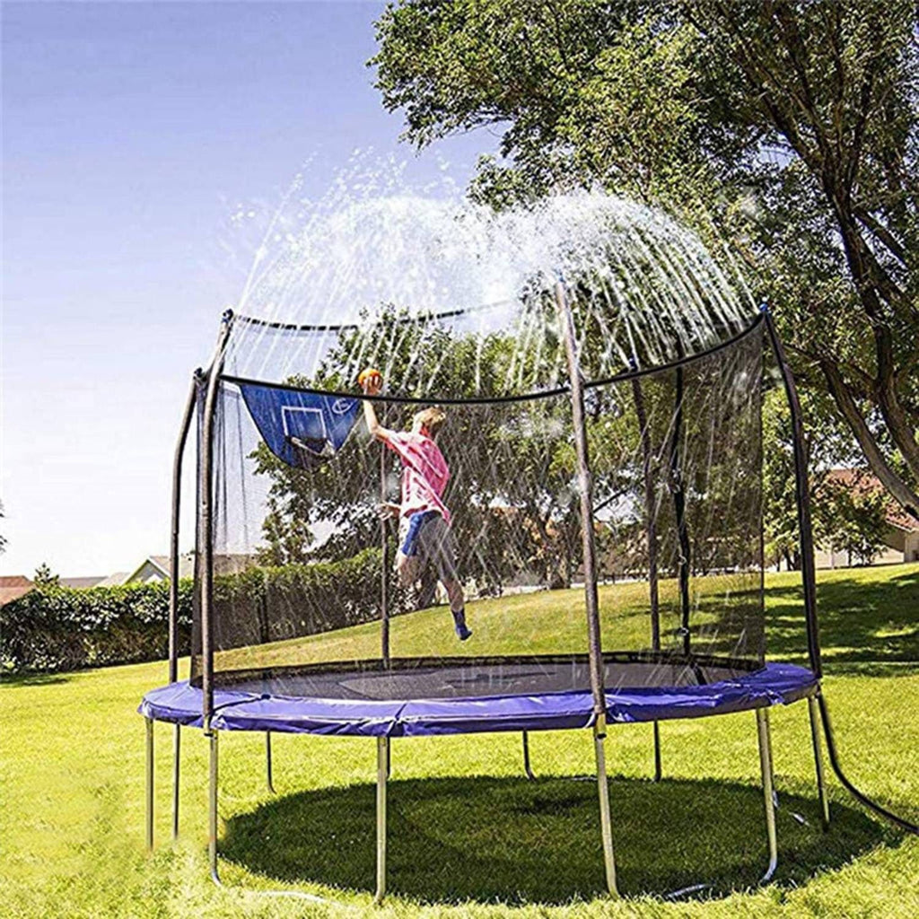 Eggracks by Global Phoenix - Kids Trampoline Sprinkler Outdoor Water Park Sprinkler for Kids Outdoor Water Game Toys