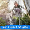 Eggracks by Global Phoenix - Kids Trampoline Sprinkler Outdoor Water Park Sprinkler for Kids Outdoor Water Game Toys