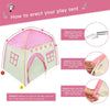 Rcosy - Kids Play Tent Princess Playhouse Pink Castle Play Tent