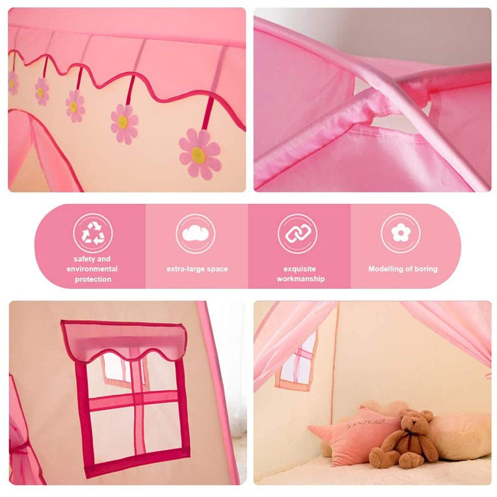 Rcosy - Kids Play Tent Princess Playhouse Pink Castle Play Tent