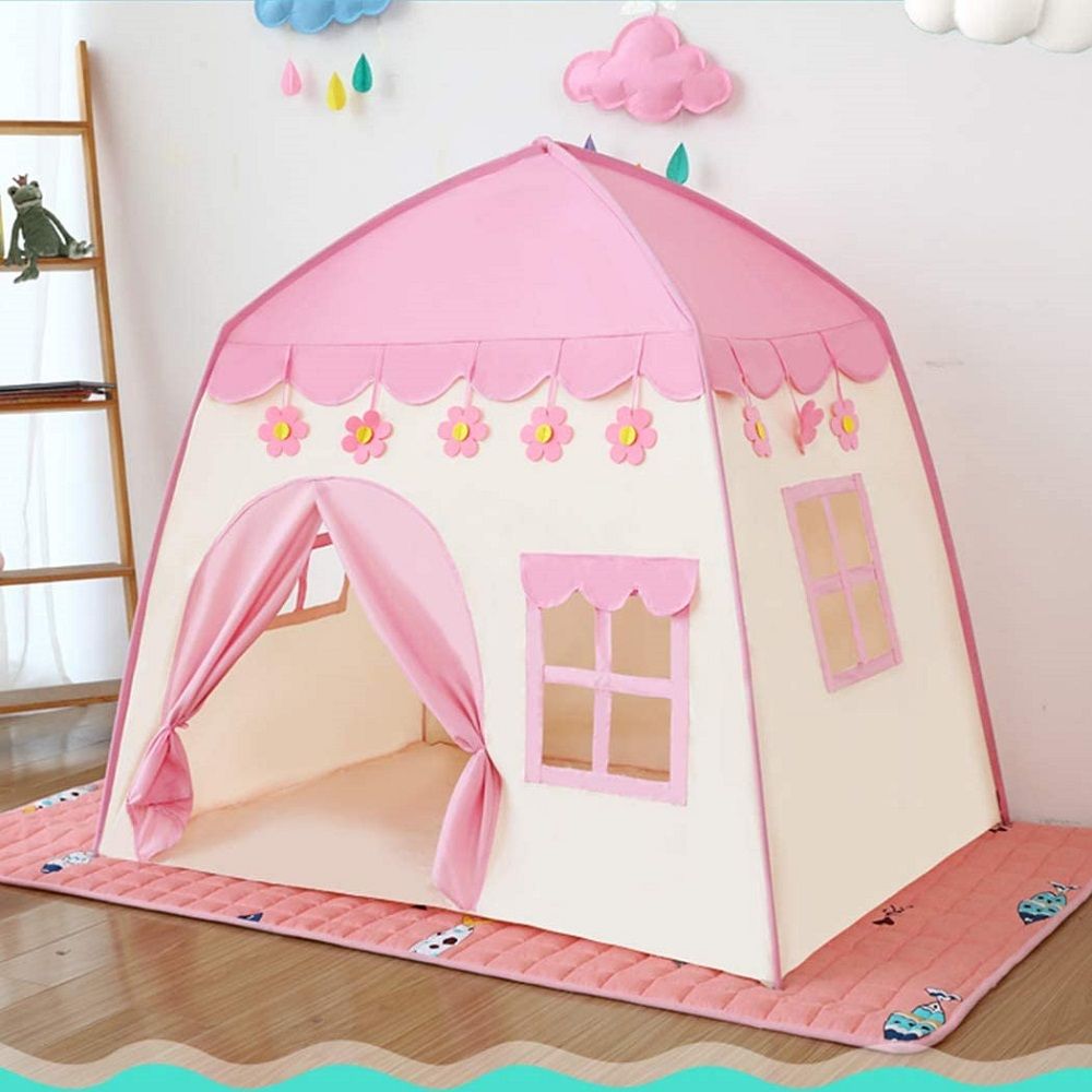 Rcosy - Kids Play Tent Princess Playhouse Pink Castle Play Tent