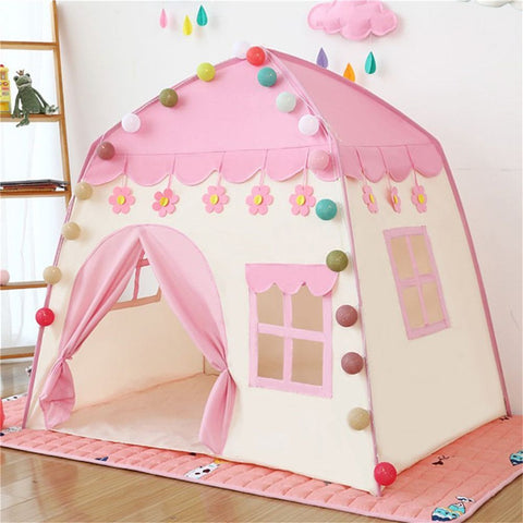 Rcosy - Kids Play Tent Princess Playhouse Pink Castle Play Tent