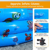 Eggracks by Global Phoenix - 51x13In Inflatable Swimming Pool Blow Up Family Pool For 3 Kids Foldable Swim Ball Pool