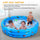 Eggracks by Global Phoenix - 51x13In Inflatable Swimming Pool Blow Up Family Pool For 3 Kids Foldable Swim Ball Pool