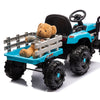 Yeah Depot - Ride on Tractor2.0 with Trailer,24V Battery Powered Electric Tractor Toy, 200w*2motor 1.86-4.97MPH/Remote Control,electric car for kids,Three speed adjustable,USB,MP3 ,Bluetooth,LED light, safety belt