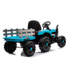 Yeah Depot - Ride on Tractor2.0 with Trailer,24V Battery Powered Electric Tractor Toy, 200w*2motor 1.86-4.97MPH/Remote Control,electric car for kids,Three speed adjustable,USB,MP3 ,Bluetooth,LED light, safety belt