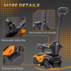 Yeah Depot - Aosom 2-in-1 Ride On Push Car for Toddlers 1-3, Licensed Lamborghini Stroller Sliding Car, Push-Along with Under Seat Storage Horn Engine Sound and Steering Wheel, Manual, Orange