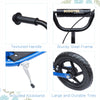 Yeah Depot - HOMCOM Kick Scooter for Kids 5-12 Years Old, Big Wheel Kids Scooter with Adjustable Height Handlebar, Non-slip Footplate, Rear Brake, Blue