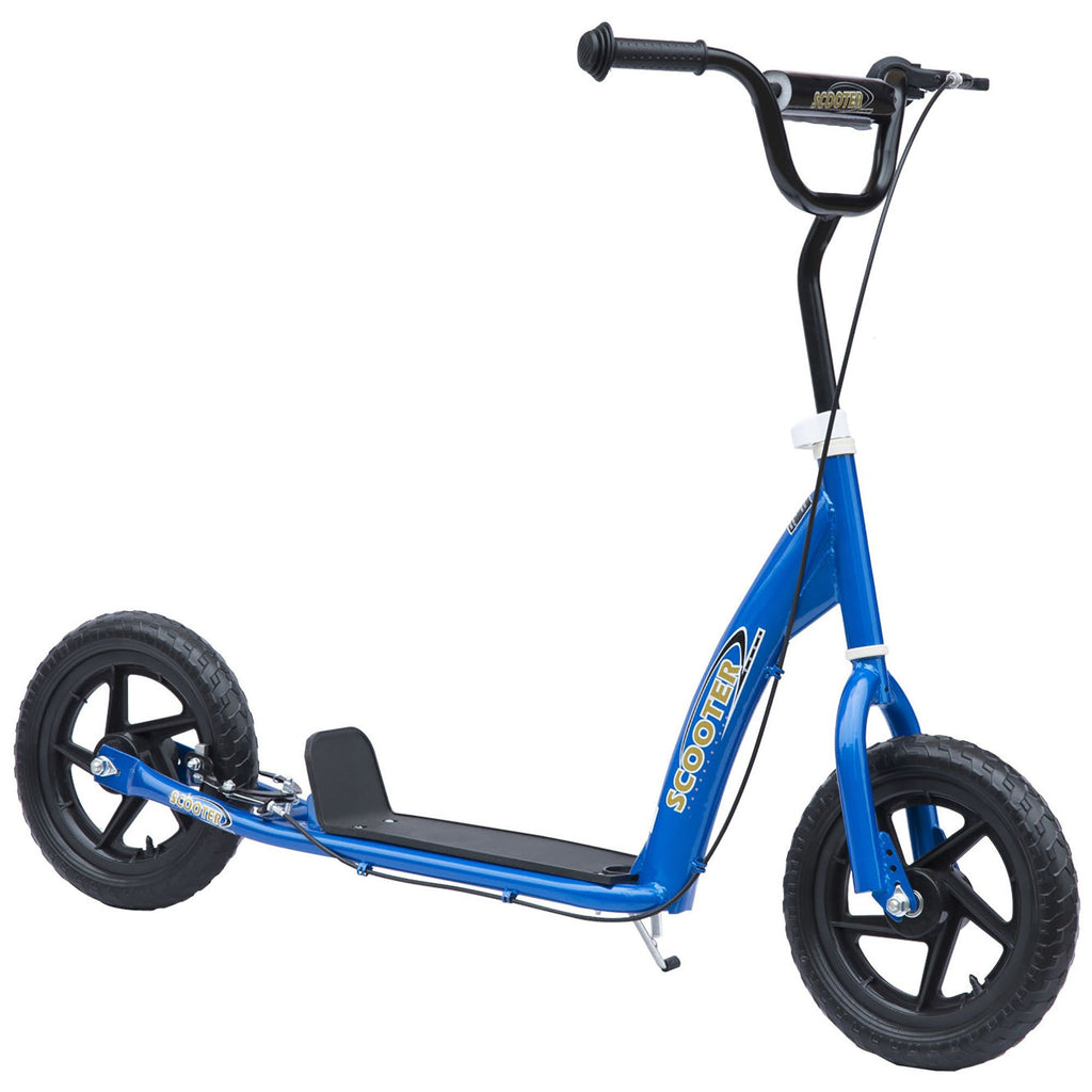 Yeah Depot - HOMCOM Kick Scooter for Kids 5-12 Years Old, Big Wheel Kids Scooter with Adjustable Height Handlebar, Non-slip Footplate, Rear Brake, Blue