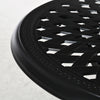 Yeah Depot - Outsunny 30'' Round Patio Dining Table with Umbrella Hole, Antique Cast Aluminum Outdoor Bistro Table Only, Black