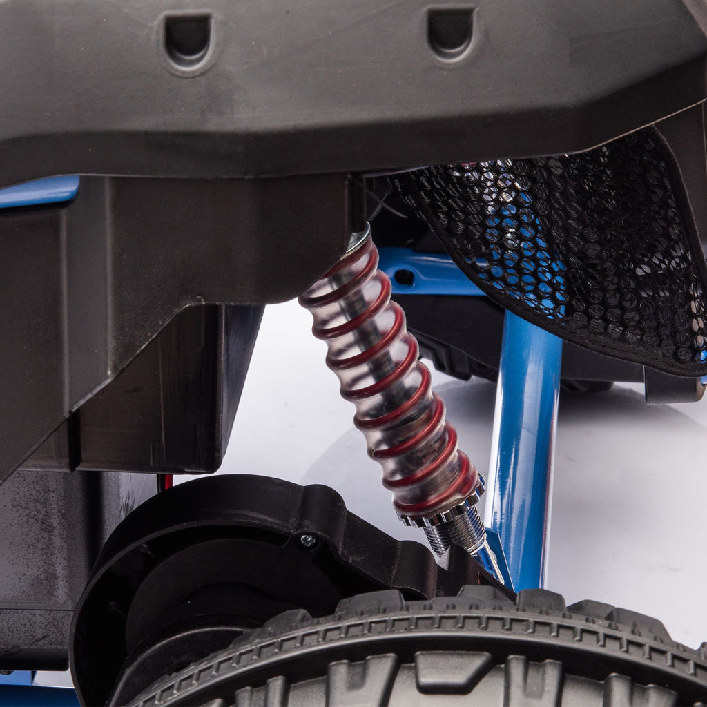 Yeah Depot - 24V Two-seater Kids Ride On UTV W/Parents Control,400W Super Power,Four-wheel suspension,LED Light with Rear searchlight,Bluetooth,MP3,Music,Rear storage space,Speeds 3.73-4.97MPH for Kids aged 3+.