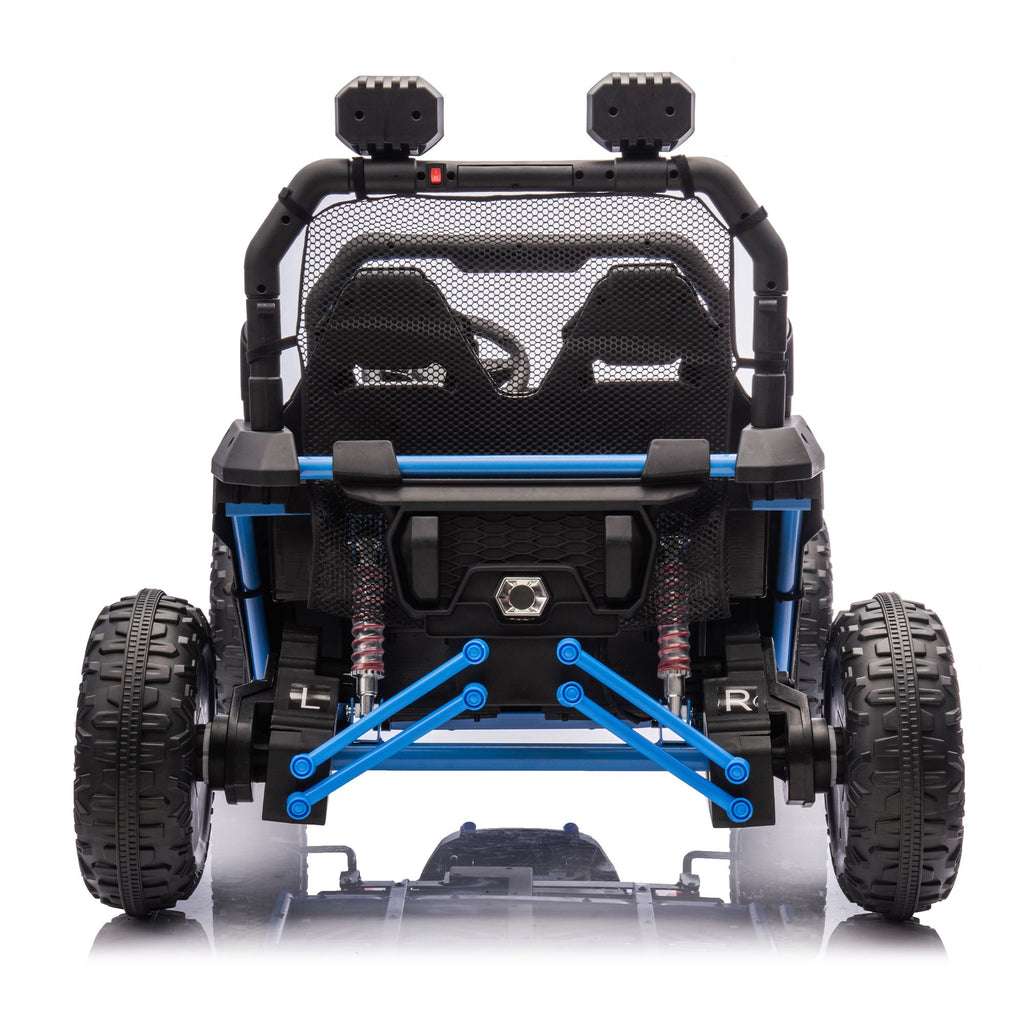 Yeah Depot - 24V Two-seater Kids Ride On UTV W/Parents Control,400W Super Power,Four-wheel suspension,LED Light with Rear searchlight,Bluetooth,MP3,Music,Rear storage space,Speeds 3.73-4.97MPH for Kids aged 3+.