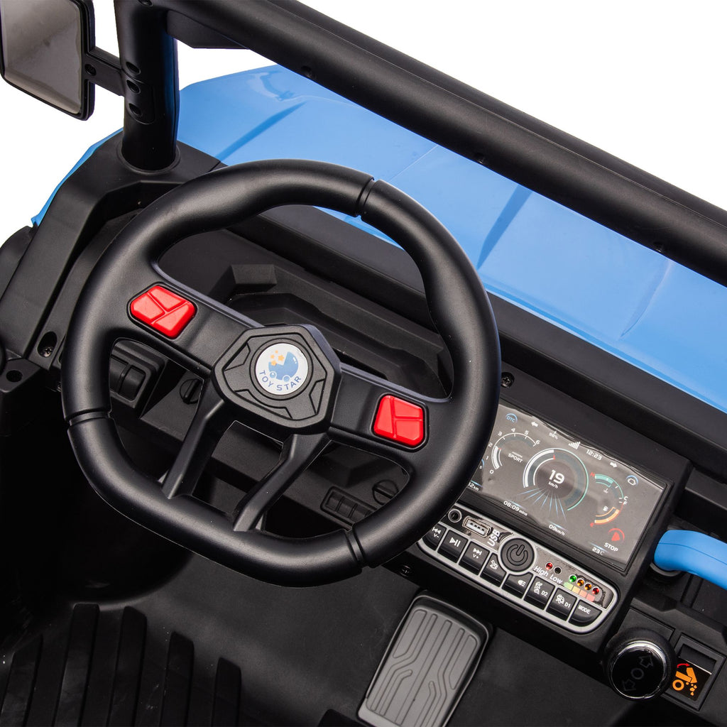 Yeah Depot - 24V Ride On Truck 2 Seater Ride On UTV with 2x200W Motor Ride On Dump Truck with Dump Bed/Shovel Ride On Car with Remote Control Electric Vehicle with Non-slip tyre for Boys Girls