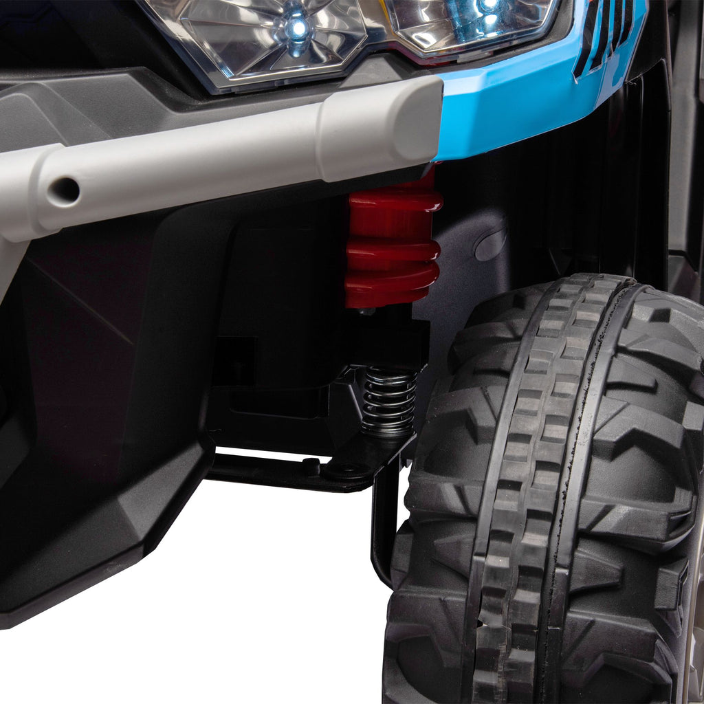 Yeah Depot - 24V Ride On Truck 2 Seater Ride On UTV with 2x200W Motor Ride On Dump Truck with Dump Bed/Shovel Ride On Car with Remote Control Electric Vehicle with Non-slip tyre for Boys Girls