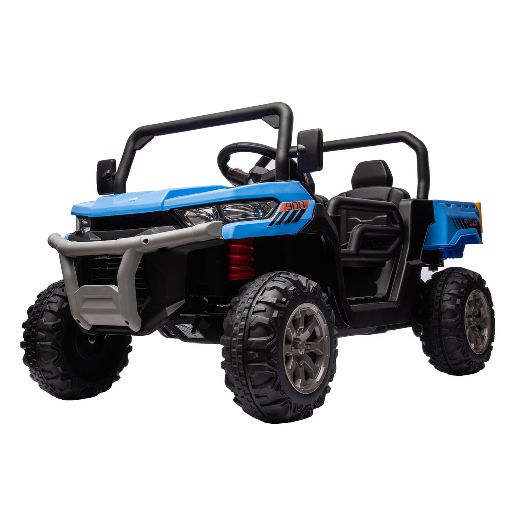 Yeah Depot - 24V Ride On Truck 2 Seater Ride On UTV with 2x200W Motor Ride On Dump Truck with Dump Bed/Shovel Ride On Car with Remote Control Electric Vehicle with Non-slip tyre for Boys Girls