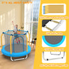Yeah Depot - 55-inch Trampoline for Kids Indoor & Outdoor Small Toddler Trampoline with Basketball Hoop
