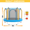 Yeah Depot - 55-inch Trampoline for Kids Indoor & Outdoor Small Toddler Trampoline with Basketball Hoop