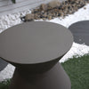 Yeah Depot - Decorative Garden Stool, 17.75'' H Modern Heavy Duty Patio Sturdy Faux Terrazzo Accent Table Side Table Plant Table for Indoor Outdoor, Faux White