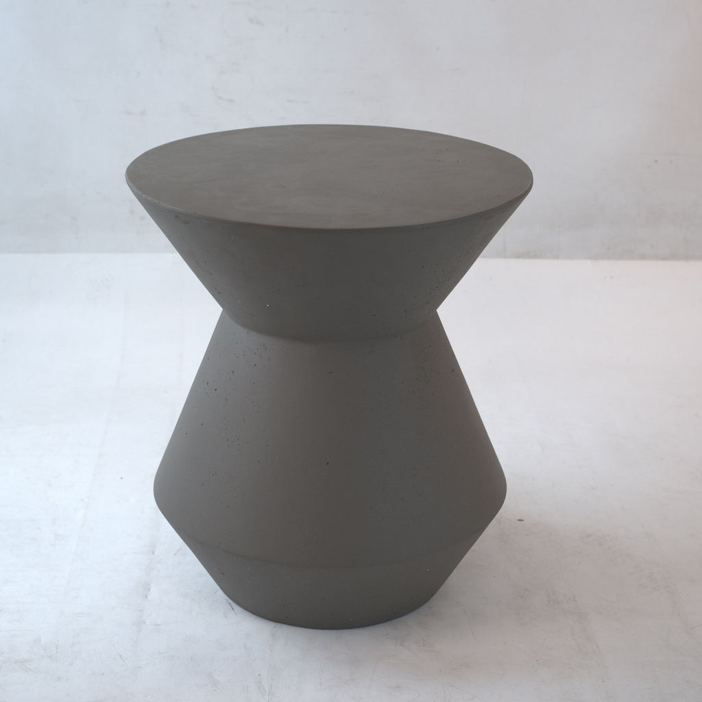 Yeah Depot - Decorative Garden Stool, 17.75'' H Modern Heavy Duty Patio Sturdy Faux Terrazzo Accent Table Side Table Plant Table for Indoor Outdoor, Faux White