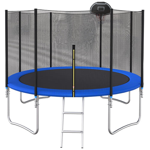 Yeah Depot - 120CM TRAMPOLINE OUTSIDE SAFETY NET WITH BASKETBALL HOOP
