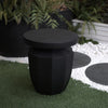 Yeah Depot - Decorative Garden End Table, 20.3'' H Modern Heavy Duty Patio Sturdy Faux Terrazzo Accent Table Side Table Plant Table for Indoor Outdoor