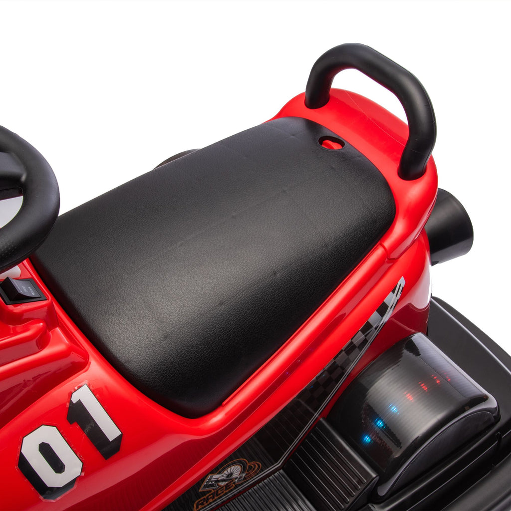 Yeah Depot - 12V Kids Ride On Motor Bumper Car,integrating system,Rotate 360 degrees in place,Collision triggers sound effects and lights,Four-wheel waterfall light,Cute appearance design for kids aged 3-5.