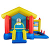 Yeah Depot - 8 in 1 Inflatable Bounce House with Blower Basketball Hoop Ocean Balls Ring-toss Game Target and Sticky Ball Game for Kids