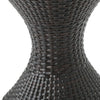 Yeah Depot - Outdoor 16-inch Multi-brown Wicker Hourgla Side Table