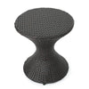 Yeah Depot - Outdoor 16-inch Multi-brown Wicker Hourgla Side Table