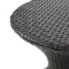 Yeah Depot - Outdoor 16-inch Multi-brown Wicker Hourgla Side Table