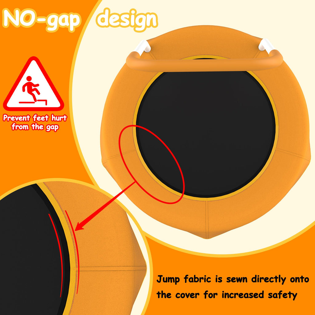 Yeah Depot - Toddler Trampoline for Kids 1 Year Plus with Handle, Baby Gifts for Boys and Girls, Indoor and Outdoor