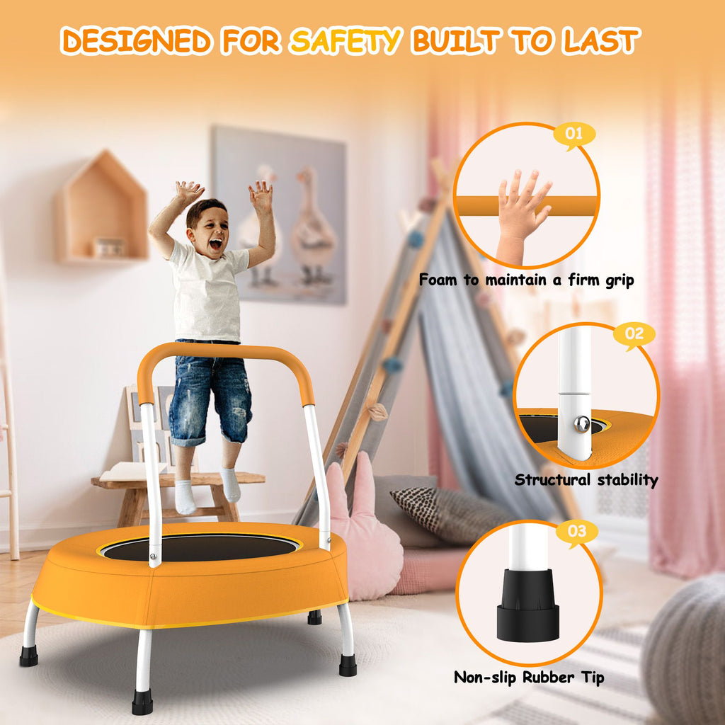 Yeah Depot - Toddler Trampoline for Kids 1 Year Plus with Handle, Baby Gifts for Boys and Girls, Indoor and Outdoor