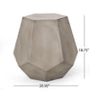 Yeah Depot - Outdoor CALGARY SIDE TABLE,Light Grey