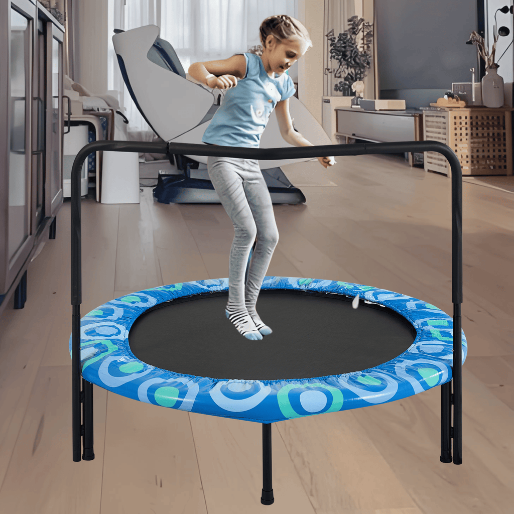 Yeah Depot - XTP002 Assembled children's trampoline happy expression outdoor and indoor for kids age 3 - 7