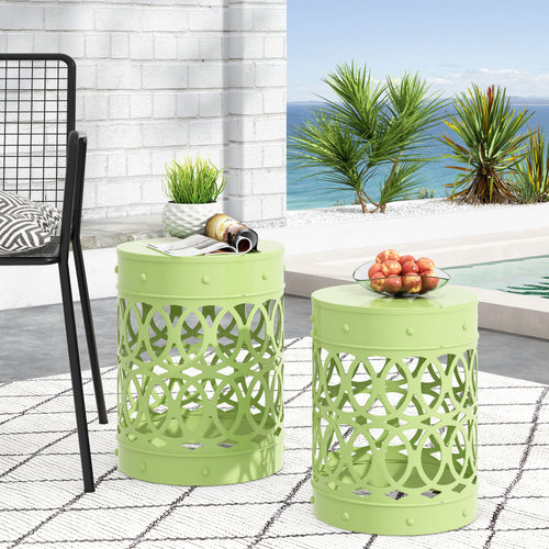 Yeah Depot - Outdoor Metal S/2 end table