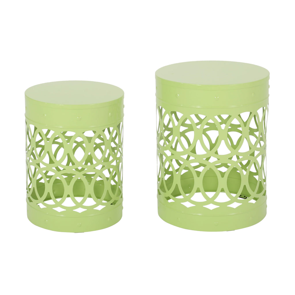 Yeah Depot - Outdoor Metal S/2 end table