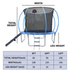 Yeah Depot - 8FT Trampoline with Enclosure - Recreational Trampolines with Ladder and Anti Rust Coating, Pumpkin-shaped Trampoline with Slide and Basket Board, ASTM Approval Outdoor Trampoline for Kids