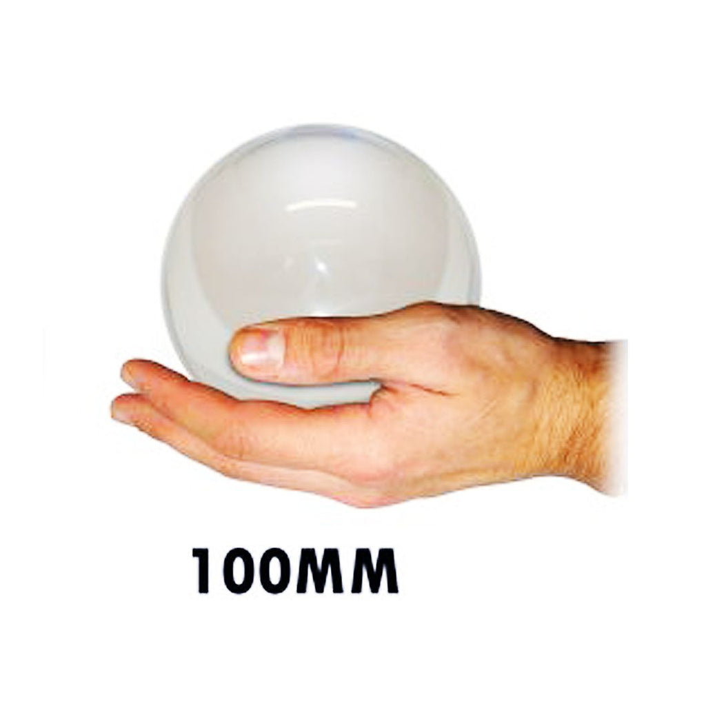 DSJUGGLING - Clear Acrylic Contact Juggling Ball 4'' - 100mm Great for Beginners, isolations, Body Rolls and Head balances