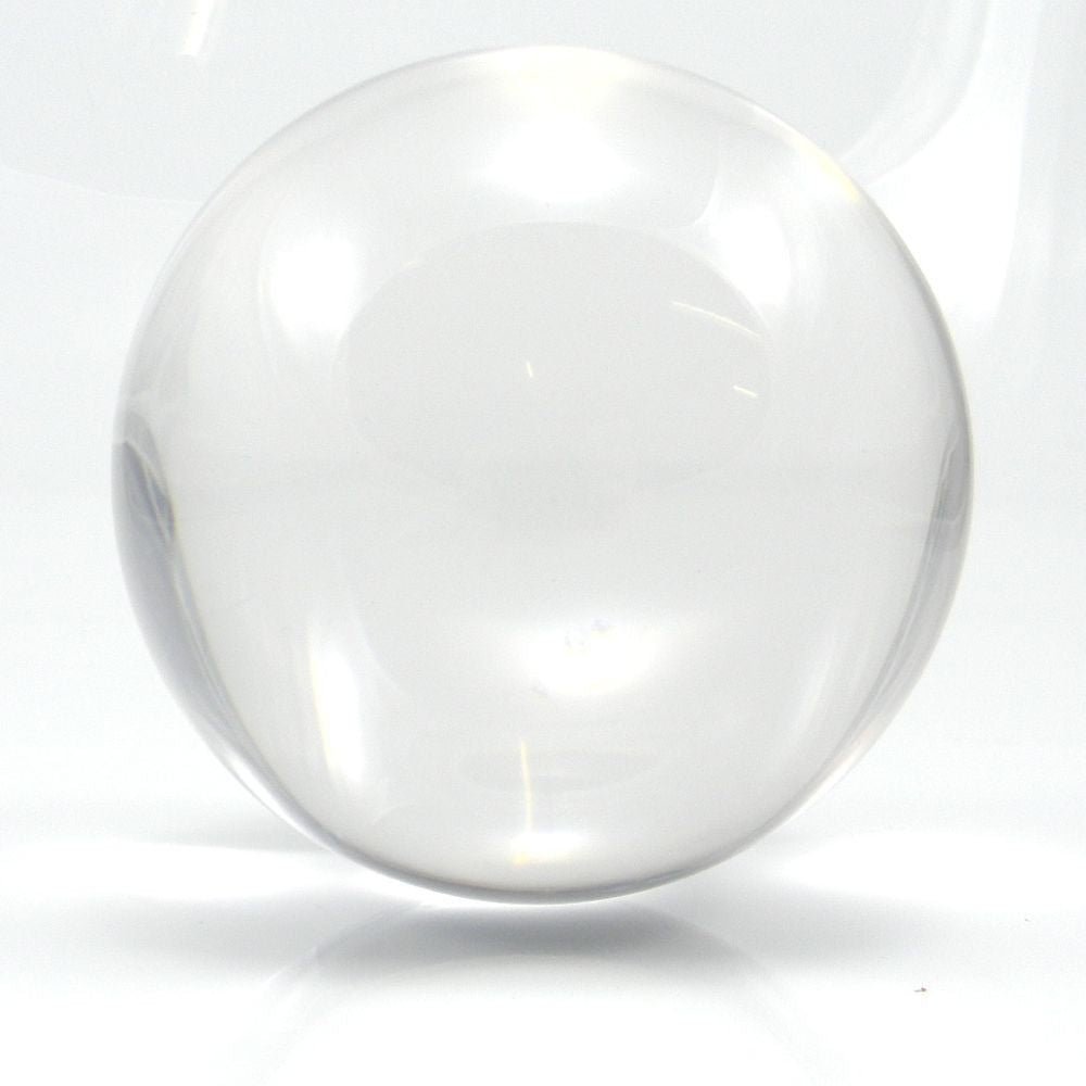 DSJUGGLING - Clear Acrylic Contact Juggling Ball 4'' - 100mm Great for Beginners, isolations, Body Rolls and Head balances