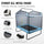VEVOR 6FT Trampoline for Kids, 72'' Indoor/Outdoor Toddlers Trampoline, Mini Baby Trampoline with Safety Enclosure Net, Gymnastics Bar, Hammock, Recreational Trampoline Birthday Gift for 3+ Years Kids