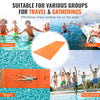 VEVOR Lily Pad Floating Mat, Large 18x6 FT Floating Water Pad, 3-Layer Floating Dock for Adults Kids, 1.3'' Thick Tear-Resistant XPE Foam Raft, Floating Island for Lake, Pool, Ocean, Beach, and Boating