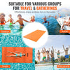 VEVOR Lily Pad Floating Mat, Large 12x6 FT Floating Water Pad, 3-Layer Floating Dock for Adults Kids, 1.3'' Thick Tear-Resistant XPE Foam Raft, Floating Island for Lake, Pool, Ocean, Beach, and Boating